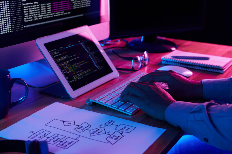 Inventory management software planning illustration